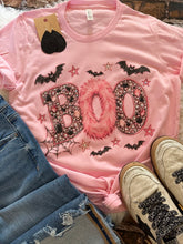 Load image into Gallery viewer, Embellished Boo Glam Graphic Tee with Gem Details