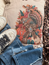 Load image into Gallery viewer, Boujee Turkey Graphic Tee with Gem Details 🦃✨