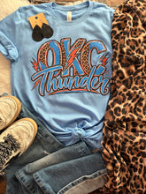 Load image into Gallery viewer, OKC Thunder Leopard Graphic Tee & Sweatshirt