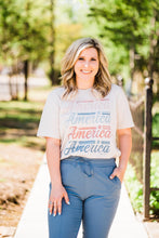 Load image into Gallery viewer, America Stacked Tee
