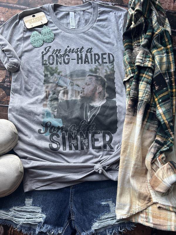 Long Haired Son of a Sinner Tee