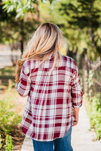 Load image into Gallery viewer, Burgundy and White Lightweight Plaid Button Shirt Pack (1/1/1)
