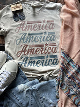 Load image into Gallery viewer, America Stacked Tee
