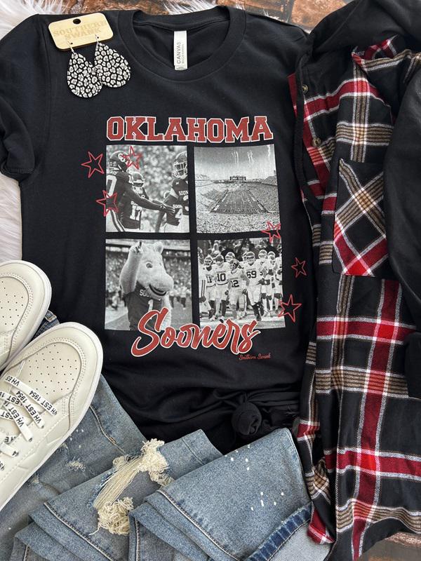 Oklahoma Sooners BW Tee