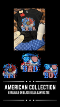 Load image into Gallery viewer, American Mama, Dad, Mini and Boy Tees
