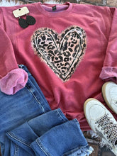 Load image into Gallery viewer, Classic Leopard Heart Tee or Sweatshirt
