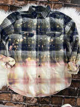 Load image into Gallery viewer, Blue Green Passion Distress Flannel
