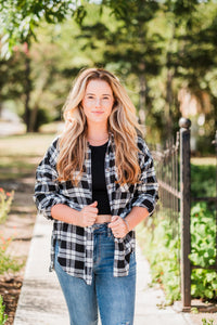 Black & White Plaid Flannel Shirt Pack (1/1/1)