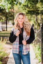 Load image into Gallery viewer, Tan/Red/Blue Plaid Hooded Flannel Shirt Pack (1/1/1)
