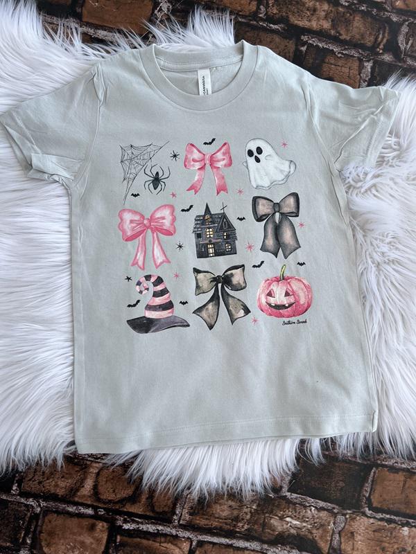 Youth Pink Halloween Galore Tee