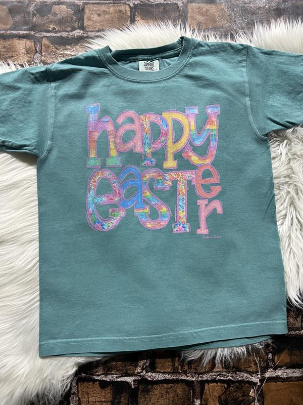 Toddler/Youth Happy Easter Comfort Color Tee