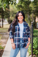 Load image into Gallery viewer, Navy and Pink Plaid Flannel Shirt Pack (1/1/1)
