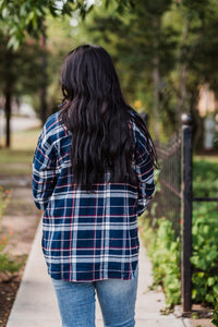 Navy and Pink Plaid Flannel Shirt Pack (1/1/1)