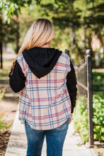 Load image into Gallery viewer, Tan/Red/Blue Plaid Hooded Flannel Shirt Pack (1/1/1)

