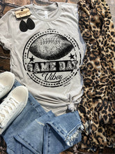 Load image into Gallery viewer, Game Day Vibes Football Tee - You Pick Your Tee Color
