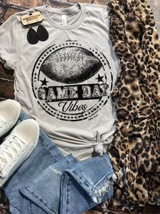 Game Day Vibes Football Tee - You Pick Your Tee Color