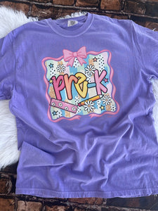 2025 Back To School Preppy Comfort Color Tee (Youth & Adult Sizing)