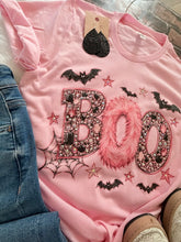 Load image into Gallery viewer, Embellished Boo Glam Graphic Tee with Gem Details
