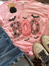 Load image into Gallery viewer, Embellished Boo Glam Graphic Tee with Gem Details
