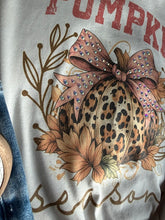 Load image into Gallery viewer, Embellished Pumpkin Season Graphic with Gem Details (Tee Or Sweatshirt)
