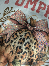 Load image into Gallery viewer, Embellished Pumpkin Season Graphic with Gem Details (Tee Or Sweatshirt)
