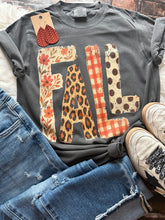 Load image into Gallery viewer, Patchwork Fall Comfort Color Tee - Southern Swank Wholesale
