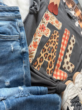 Load image into Gallery viewer, Patchwork Fall Comfort Color Tee - Southern Swank Wholesale
