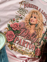 Load image into Gallery viewer, Embellished Forever A Legend Dolly Tribute With Gem Detail Graphic Tee
