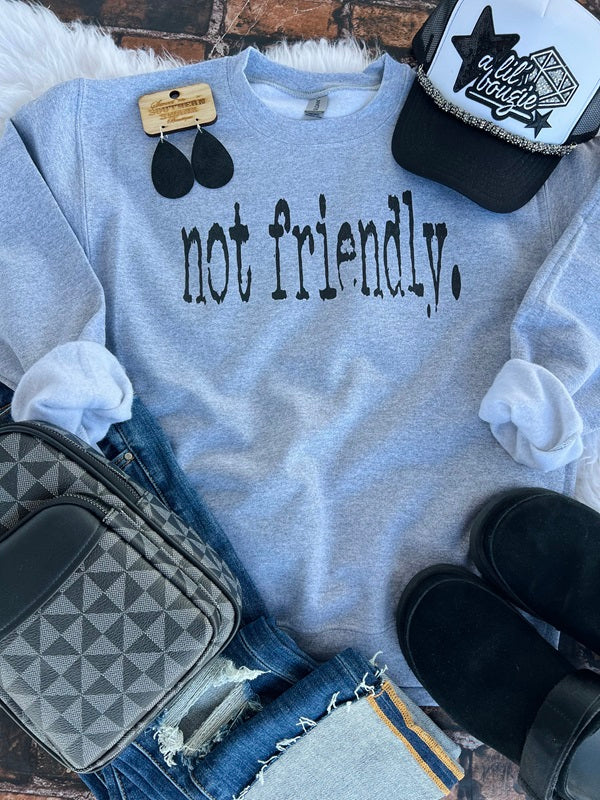 Not Friendly Sweatshirt