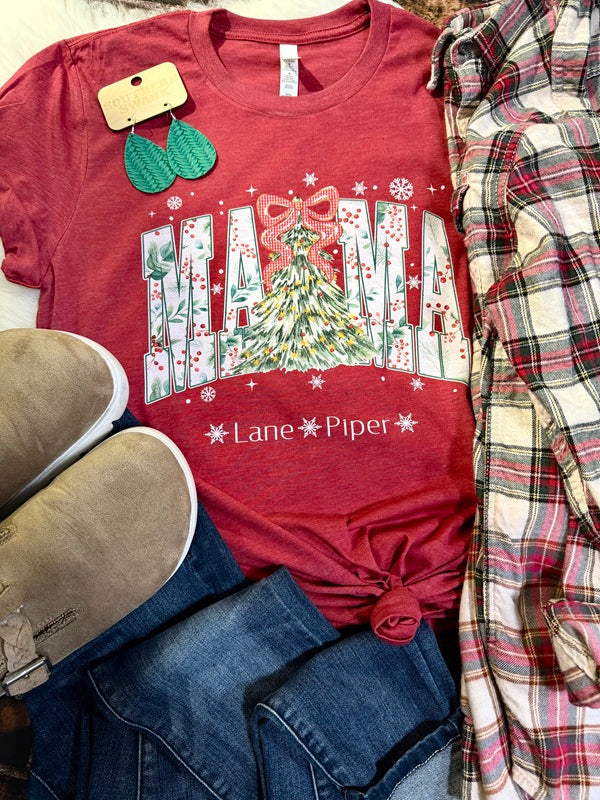 Traditional Christmas Custom Name Tee Or Sweatshirt (add personalization)