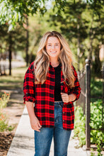 Load image into Gallery viewer, Black &amp; Red Plaid Flannel Shirt Pack (1/1/1)
