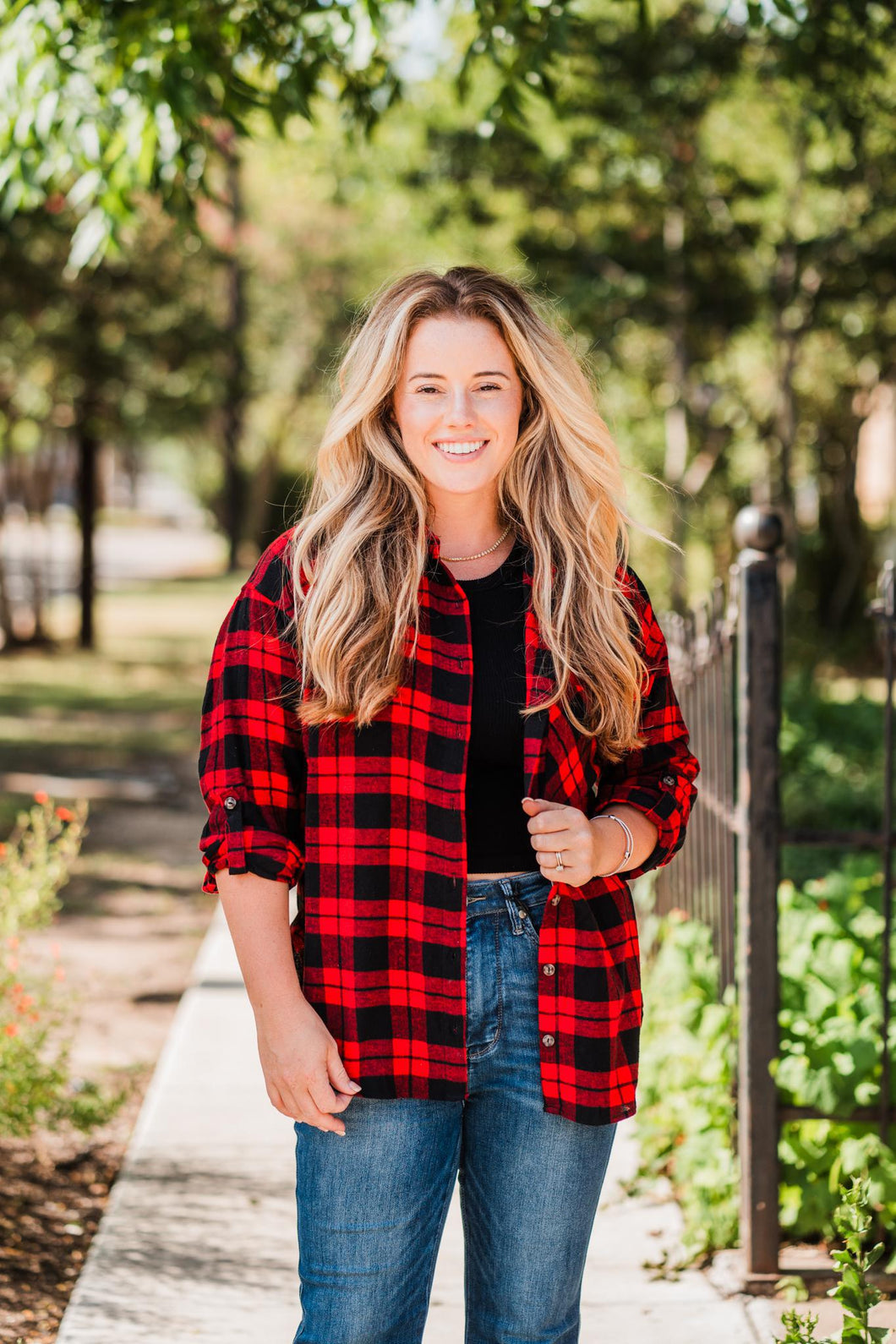 Black & Red Plaid Flannel Shirt Pack (1/1/1)