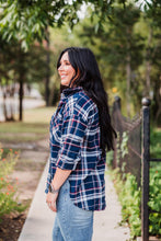 Load image into Gallery viewer, Navy and Pink Plaid Flannel Shirt Pack (1/1/1)
