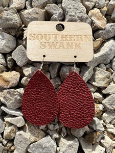 Red Passion Shimmer Earrings