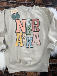Nebraska Boho State Sweatshirt