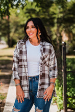 Load image into Gallery viewer, Brown and White Lightweight Plaid Button Shirt Pack (1/1/1)
