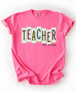 Custom School Occupation Personalized Name Tees