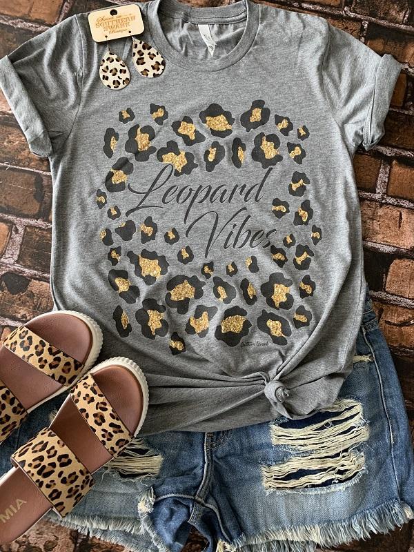 Leopard Vibes Tee - Southern Swank Wholesale