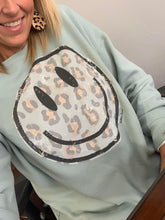 Load image into Gallery viewer, Leopard Smiley Sweatshirt - Southern Swank Wholesale
