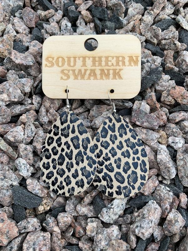 Lizzy Leopard Earrings - Southern Swank Wholesale