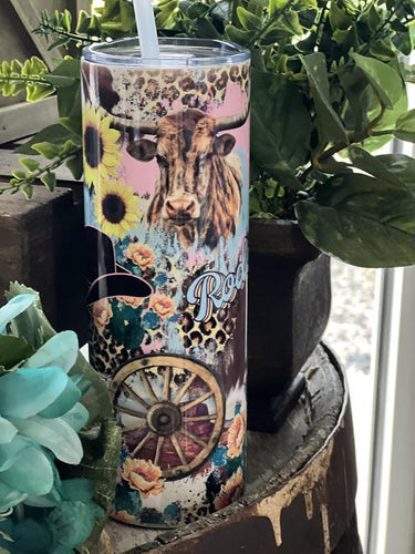 Howdy Western Collage Tumbler - Southern Swank Wholesale