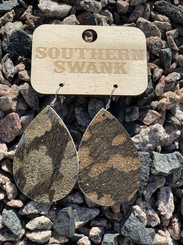 Cowhide Junkie Earrings - Southern Swank Wholesale