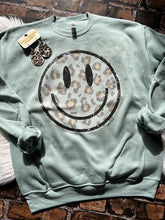 Load image into Gallery viewer, Leopard Smiley Sweatshirt - Southern Swank Wholesale
