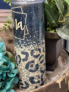 Mama Leopard Shimmer Tumbler - Southern Swank Wholesale