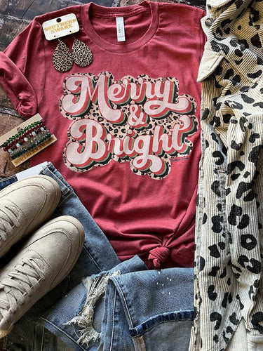 Merry & Bright Tee - Southern Swank Wholesale