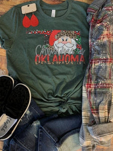 Christmas in Oklahoma Tee - Southern Swank Wholesale