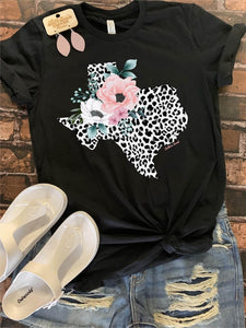 Texas State Floral Tee - Southern Swank Wholesale