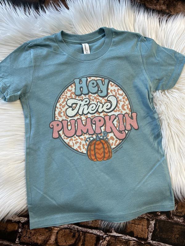 Youth Hey There Pumpkin Tee - Southern Swank Wholesale
