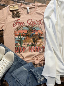 Free Spirit Wild Heart Tee - Southern Swank Wholesale