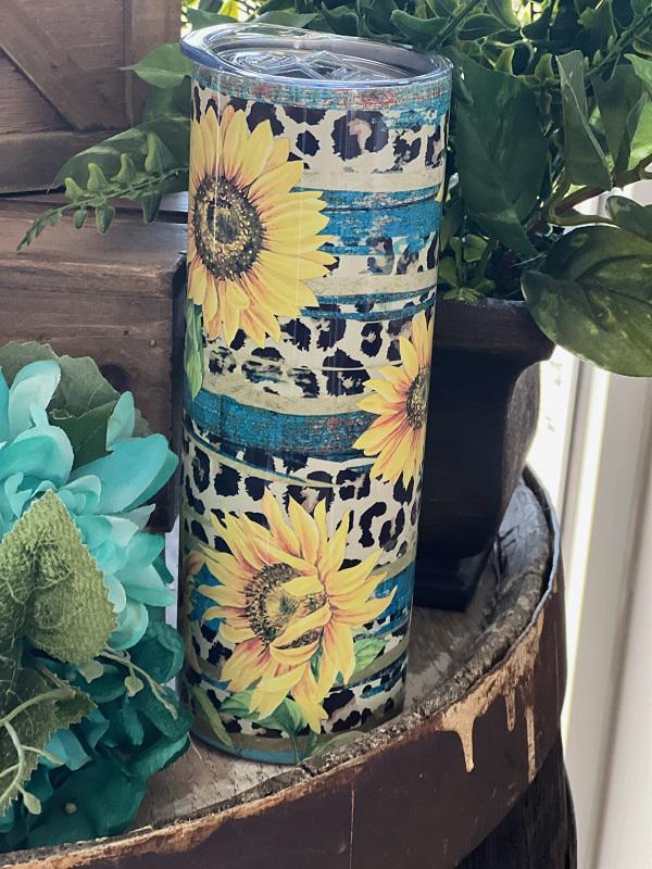 Rustic Sunflower Tumblers - Southern Swank Wholesale